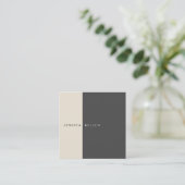 ソーシクラシックャルメディア（ダークグレー） スクエア名刺 (スタンド正面)