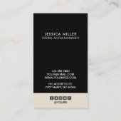 ソーシクラシックャル·メディア·バーチカル 名刺 (裏面)