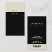 ソーシクラシックャル·メディア·バーチカル 名刺 (正面/裏面)