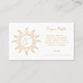 ソーシャインおむつラッフルカード赤ちゃんシャワーエンクロージャ 名刺 (正面)