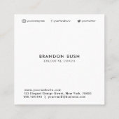 ソーシャカスタムルネットワークのロゴ広場名刺 スクエア名刺 (裏面)