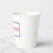 ソーシャルおもしろいネットタイポグラフィかわいいデザインTシャツ 紙コップ (左)