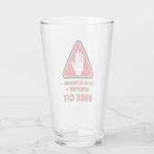 ソーシャルの距離と内向き、バックオフ タンブラーグラス (裏面)