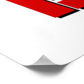 ソーシャルの距離と内向き、バックオフ ポスター (角)