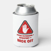 ソーシャルの距離と内向き、バックオフ 缶クーラー (缶正面)