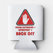 ソーシャルの距離と内向き、バックオフ 缶クーラー (裏面)