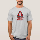 ソーシャルの距離と内向き、バックオフ Tシャツ (正面)