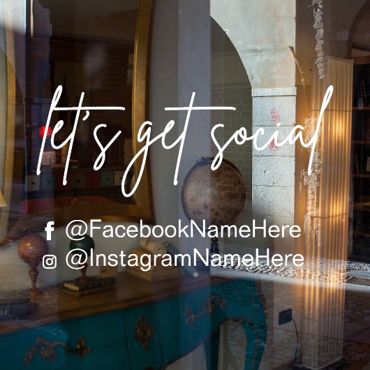 ソーシャルを取得しよう – Social Media Instagram Facebook ウィンドウサイン