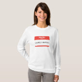 ソーシャルアンキシエティTシャツ 名札 Tシャツ (正面フル)