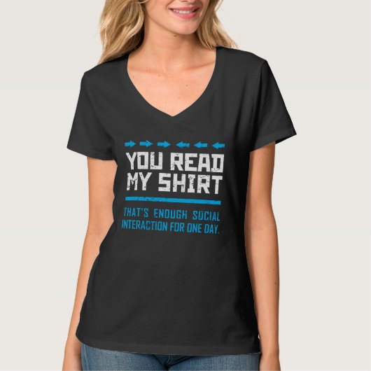 ソーシャルインタラクションはこれで充分だと言ってるんだ Tシャツ (正面)