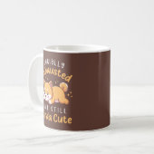 ソーシャルエナジー切れだけどかわいい - 柴犬 コーヒーマグカップ (正面左)