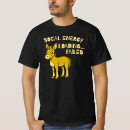 ソーシャルエネルギーの読み込みに失敗しました 楽しい内向型デザイン Tシャツ