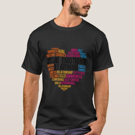 ソーシャルエモーショ学ンのチームカウンセラーSel Day Tシャツ (正面)