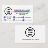 ソーシャルカスタムメデモダンィアのロゴアイコン 名刺 (正面/裏面)