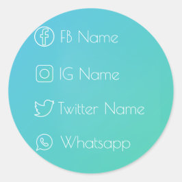 ソーシャルカッコいいネットワーク！ ラウンドシール