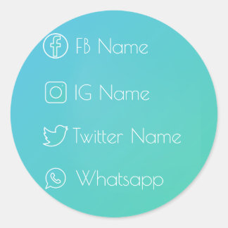 ソーシャルカッコいいネットワーク！ ラウンドシール