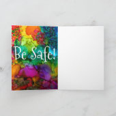 ソーシャルカラフル配布用単語グリーティングカード カード (内部)