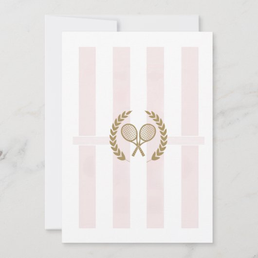 ソーシャルクラブテニスクラブブライダルシャワー 招待状 (裏面)