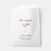 ソーシャルクラブピンクカクテルハングオーバーキットバッハパーティー フェイバーバッグ (正面)