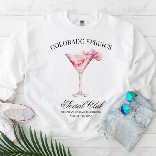 ソーシャルクラブピンクカクテルバチェロレッテ旅行 スウェットシャツ