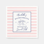 ソーシャルクラブプリッピー ブライズメイドパーティー スタンダードカクテルナプキン (正面)