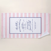 ソーシャルクラブプリッピー ブライズメイドパーティー ビーチタオル (正面)