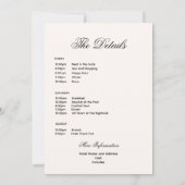 ソーシャルクラブ エスプレッソカクテル バッハ 予定表 および 招待状 (裏面)