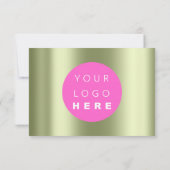 ソーシャルグリーンモダンロゴ (裏面)