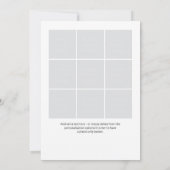 ソーシャルグループエクストラフォトグラードパーティの招待状 案内状 (裏面)