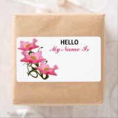 ソーシャルグループミーティングポピーHello紙名タグ ラベル (インサイチュ)