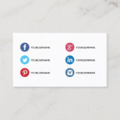 ソーシャルシンプルメディアの専門家向け名刺 名刺 (正面)