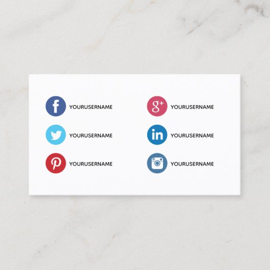 ソーシャルシンプルメディアの専門家向け名刺 名刺 (正面)