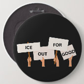 ソーシャルジャスティス ICE反対 缶バッジ (正面&裏面)