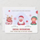 ソーシャルディスタンスのクリスマスカード (正面)