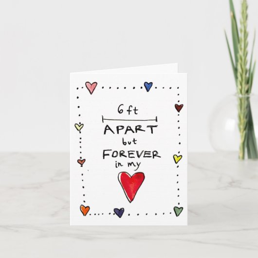 ソーシャルディスタンスカード |考えのカード カード (正面)