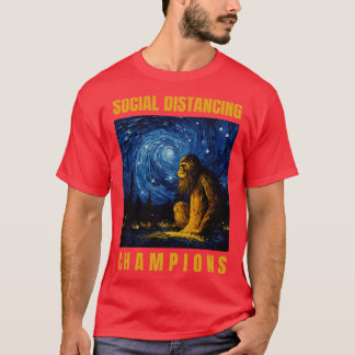 ソーシャルディスタンスチャンピオン Tシャツ