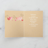 ソーシャルディスタンス動物のバレンタインカード シーズンカード (内部)