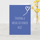 ソーシャルディスタンス恋しく思ハグユー誕生日 カード (黄色い花)