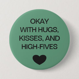 ソーシャルディスタンス カラーコード 緑 缶バッジ