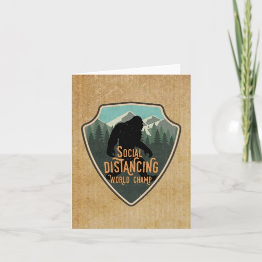 ソーシャルディスティングワールドチャンビッグ足バッジ カード (正面)