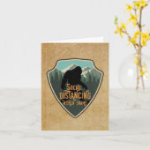 ソーシャルディスティングワールドチャンビッグ足バッジ カード (黄色い花)