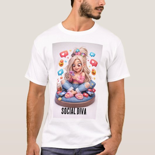 ソーシャルディーバ Tシャツ (正面)