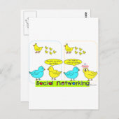 ソーシャルネットワーキング ポストカード (正面/裏面)