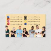 ソーシャルネットワーキングQRコード100の名刺 名刺 (裏面)