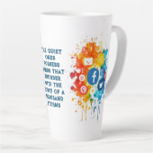 ソーシャルネットワークアイコン カフェラテマグ (右アングル)