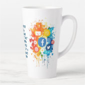 ソーシャルネットワークアイコン カフェラテマグ (右)