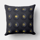 ソーシャルネットワーク化粧枕 クッション (裏面)