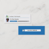 ソーシャルネットワーク – プロファイル名刺 スキニー名刺 (正面/裏面)