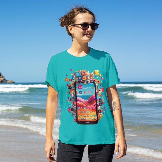 ソーシャルネットワークTシャツ付きモバイル Tシャツ