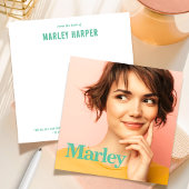 ソーシャルノテカードシンプルプロフェッショナルかわいいおもしろい写真 ノートカード